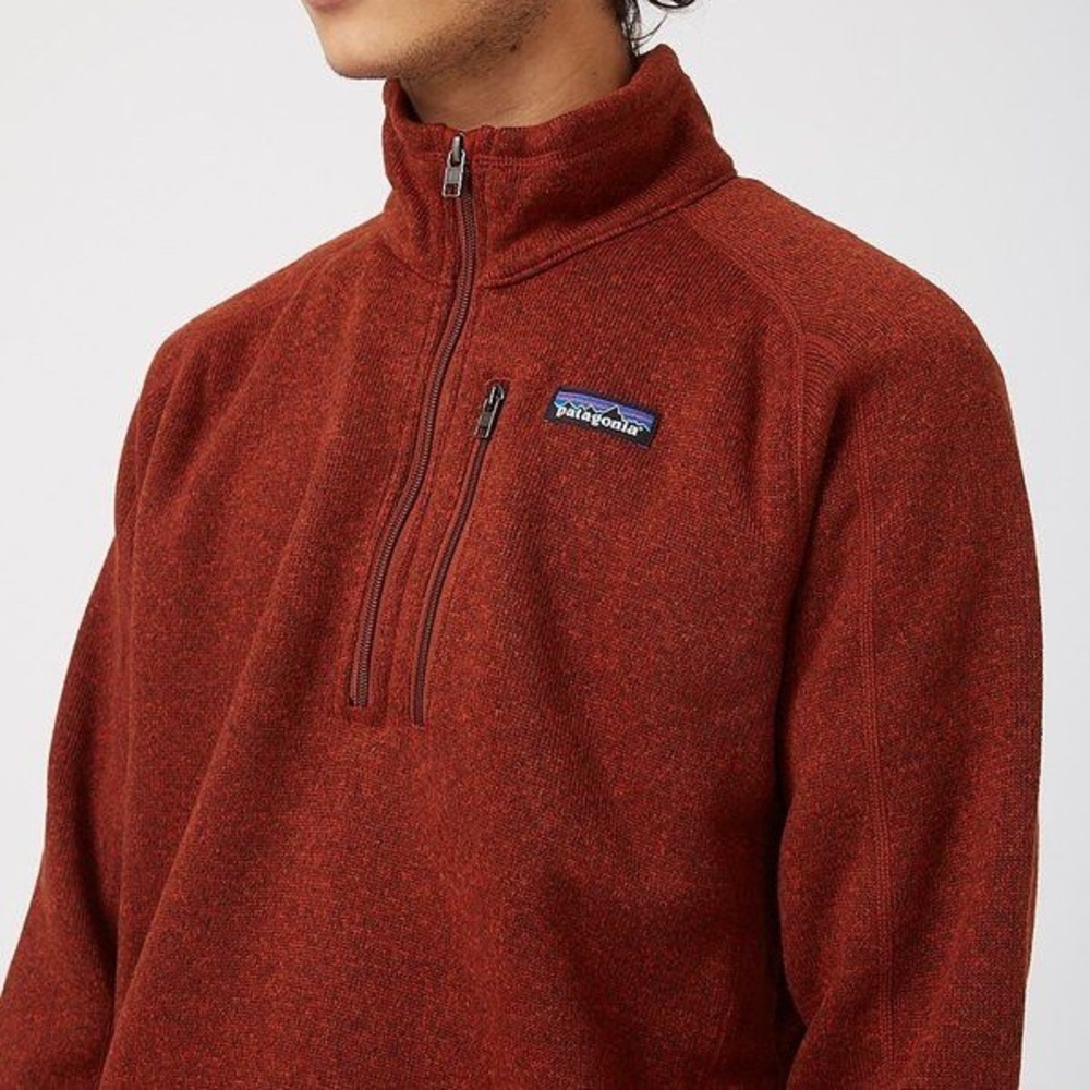 Patagonia Barn Red Fleece Quarter Zip Small